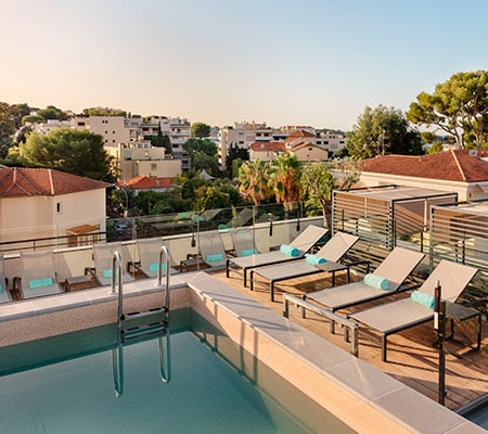 Hotel bord de mer avec piscine Antibes - Juan les Pins